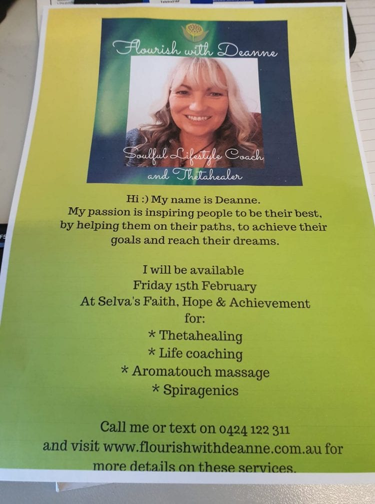 Deanne Moulden was a wonderful Guest and hope to invite her again in the future 50958903_10216528083
