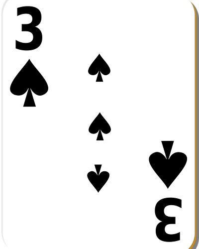 3 spades